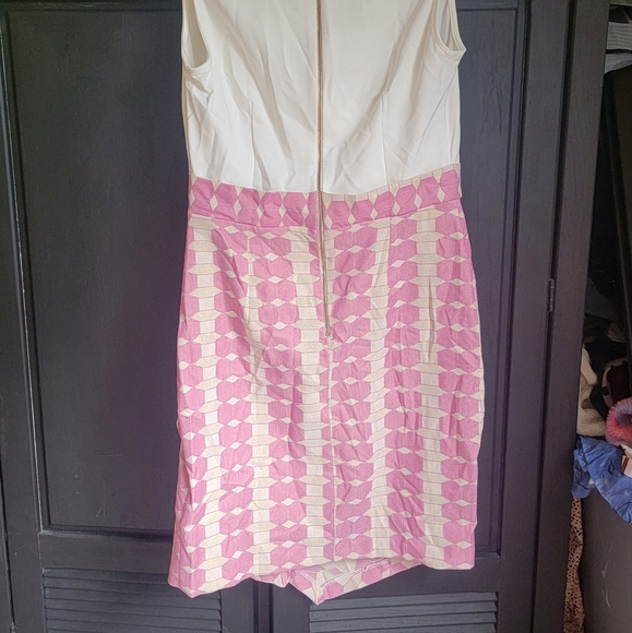 Cream, gold, and pink faux wrap - Picture 5 of 6